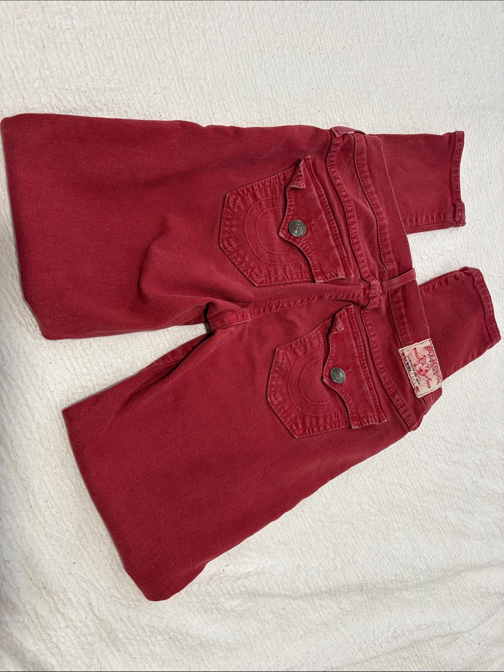 True Religion Women's Skinny Jeans in Deep Red